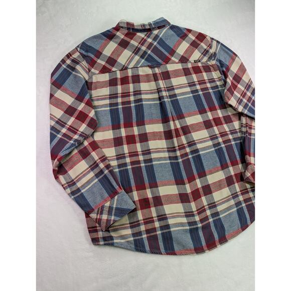 CQR Size 2XL Red,White,Blue,Brown Corduroy Flip Cuff 100% Cotton Flannel Shirt - Picture 12 of 15